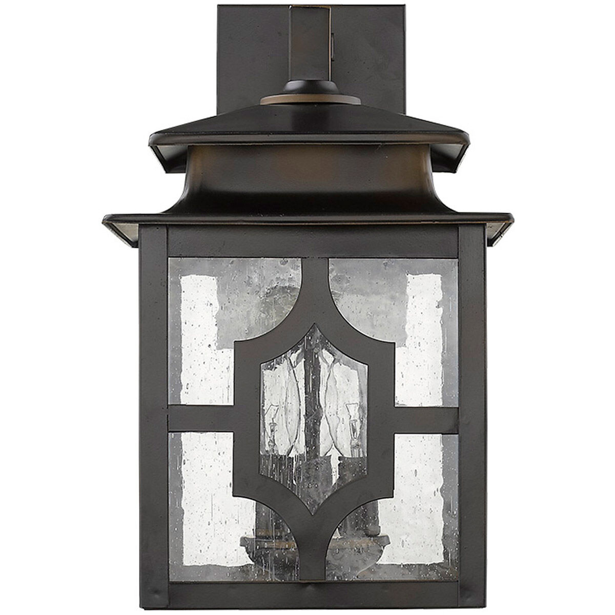 Calvert 3 Light 15 inch Oil-Rubbed Bronze Exterior Wall Mount