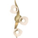 Mika LED 24 inch Modern Brass Sconce/Semi-Flush Wall Light, Large