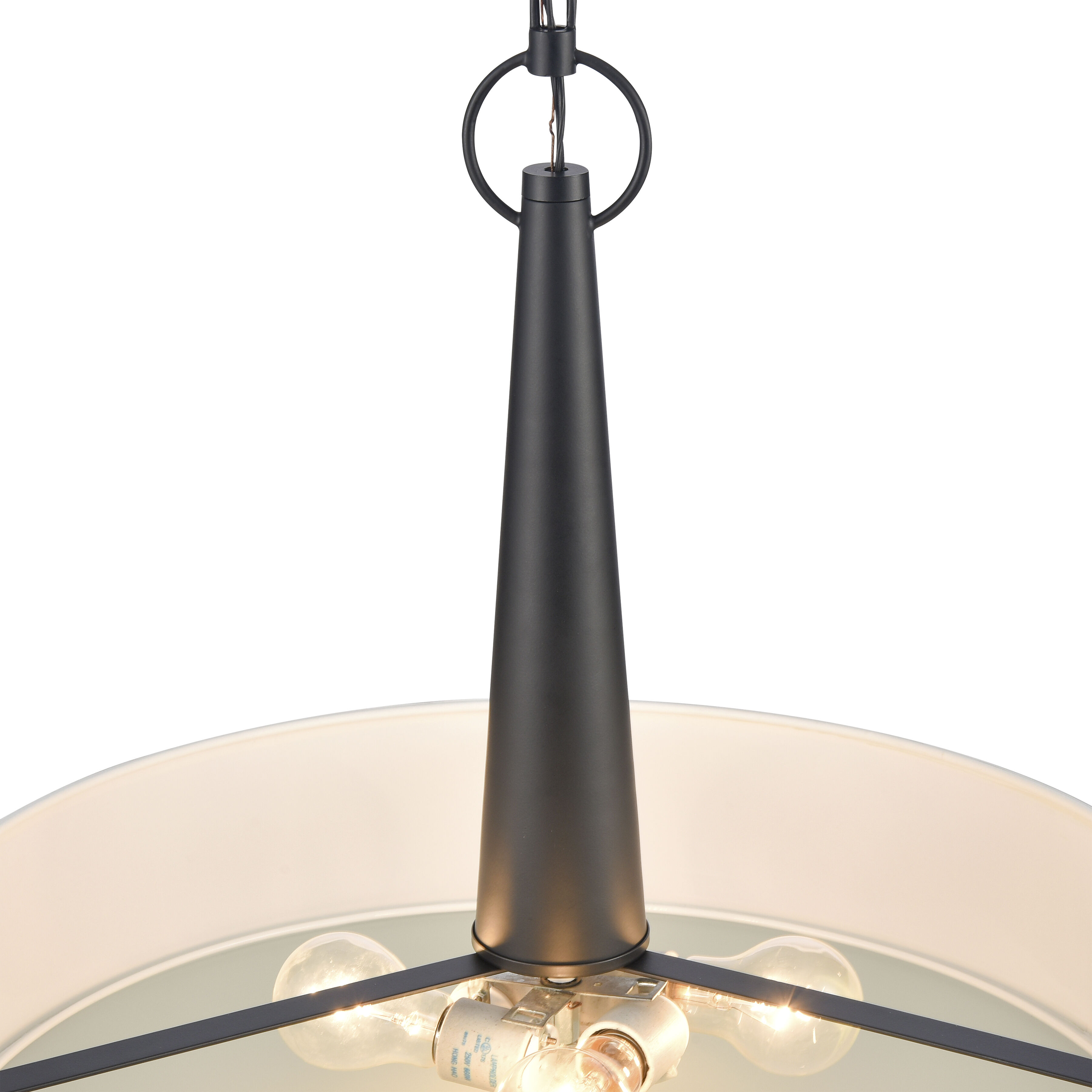 Leo 4 Light 22 inch Matte Black Pendant Ceiling Light