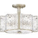 Florian 4 Light 14.25 inch Glacial Semi-flush Mount Ceiling Light