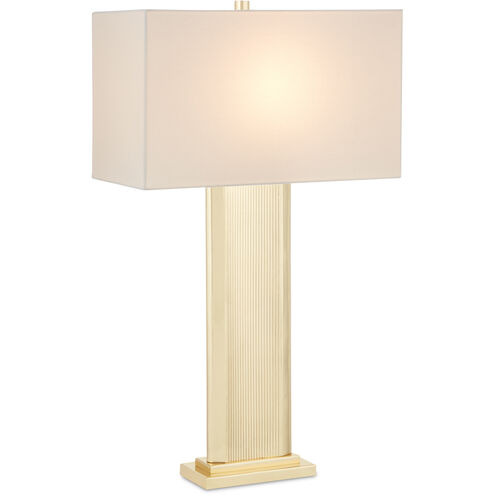 Whistledown 31.25 inch 150 watt Brass Table Lamp Portable Light