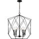 Zarra 5 Light 23 inch Midnight Black Indoor Pendant Lantern Ceiling Light