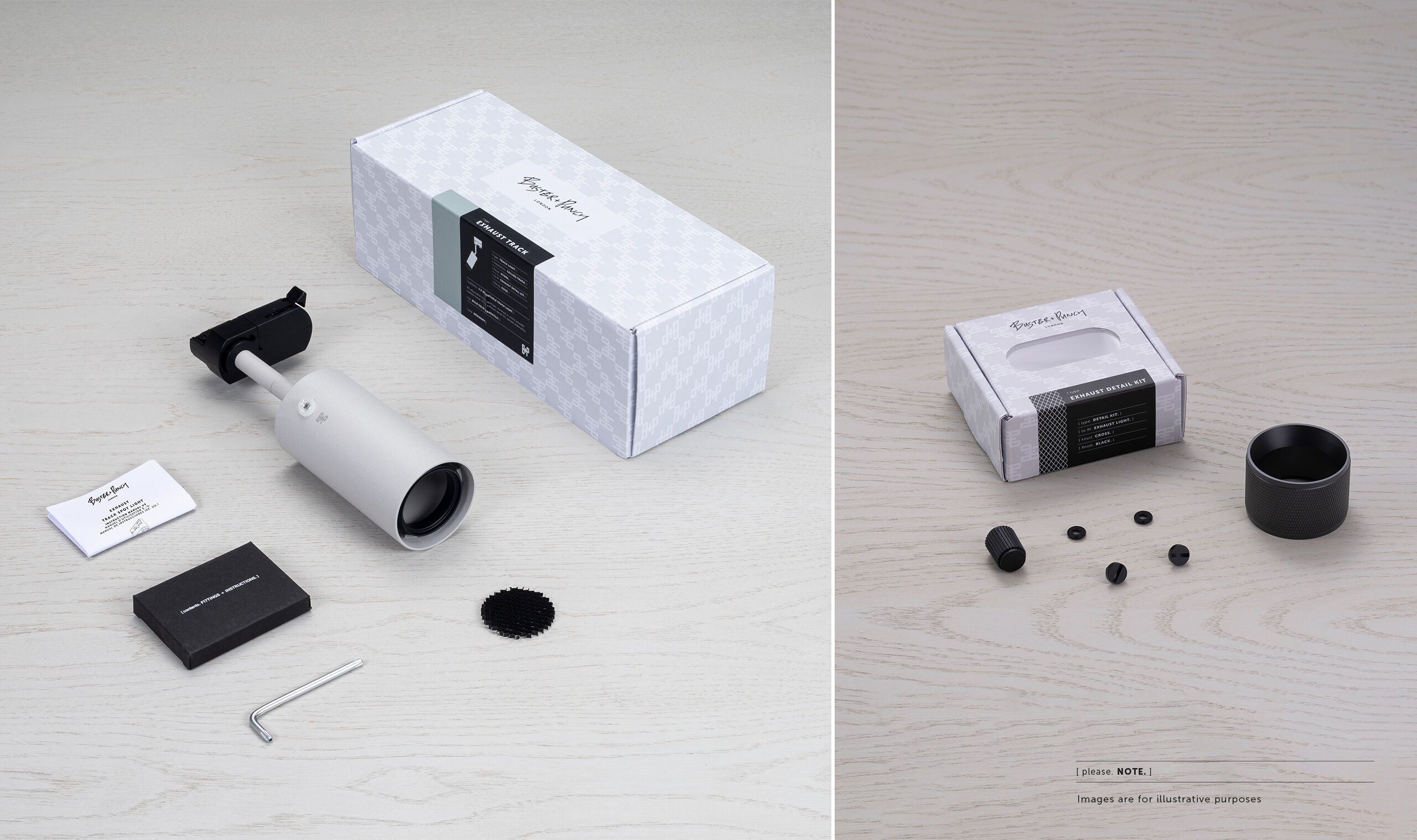 Exhaust Track 1 Light 110-120 Stone / Smoked Bronze Spotlight Ceiling Light