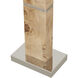 Cahill 63 inch 9 watt Natural Burl with Polished Nickel Floor Lamp Portable Light