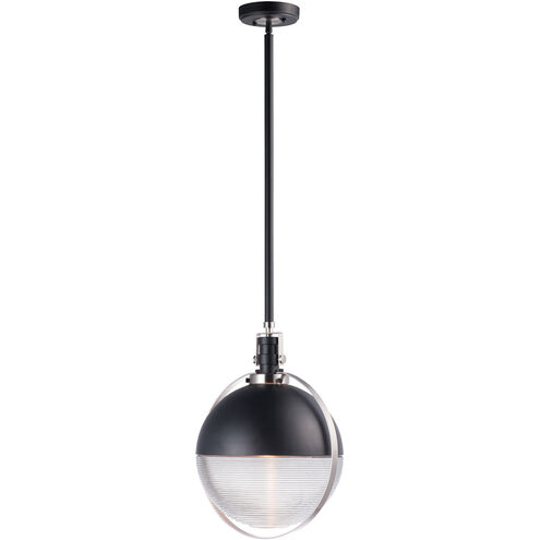 Axiom LED 12.25 inch Black/Satin Nickel Single Pendant Ceiling Light
