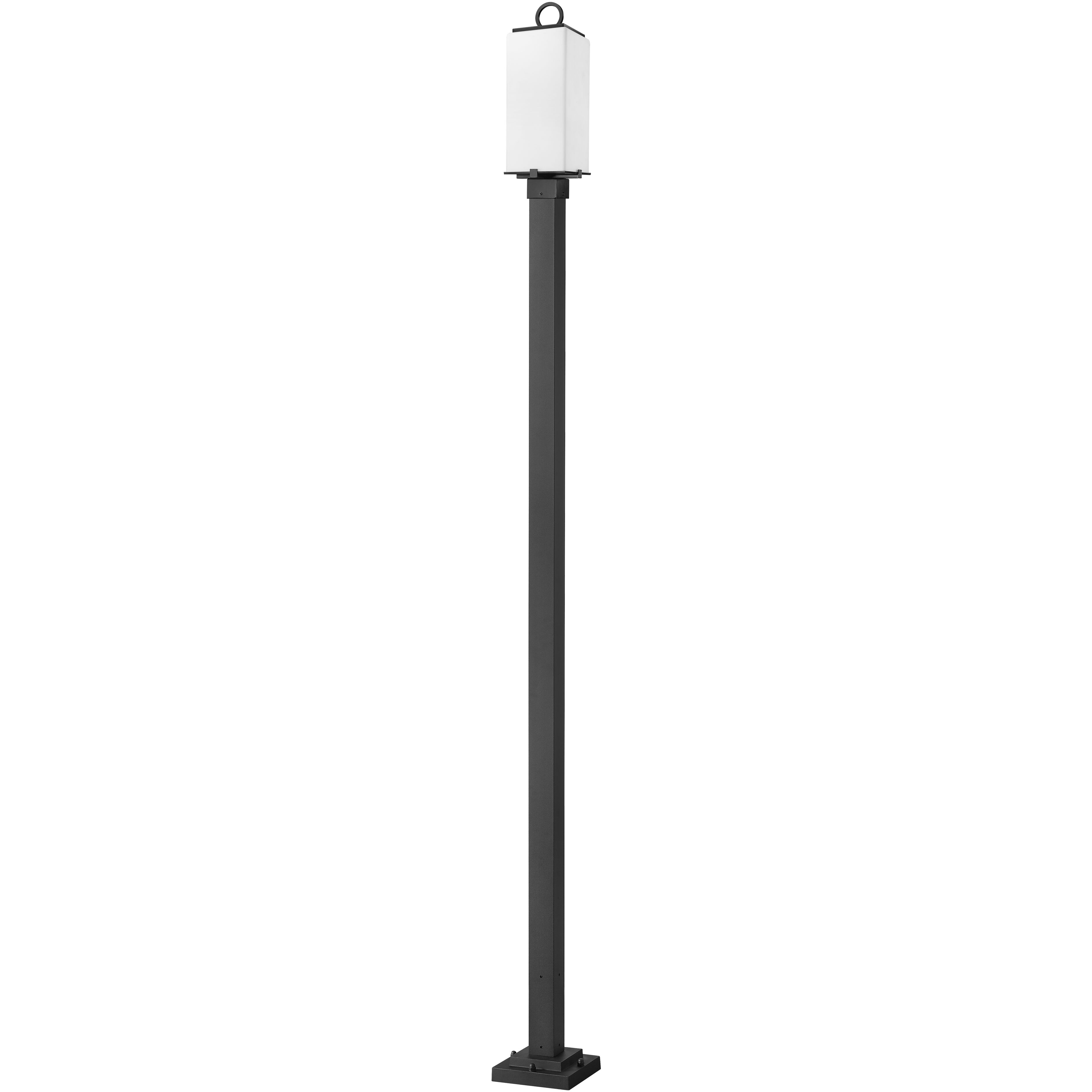 Sana 2 Light 114 inch Black Outdoor Post Mounted Fixture