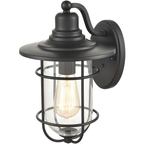 Milltown 1 Light 15.75 inch Powder Coated Black Outdoor Wall Sconce