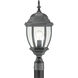 Covington 1 Light 21.5 inch Black Outdoor Post Light