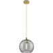 Crown Point 1 Light 8 inch Brushed Brass Pendant Ceiling Light