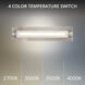 Stanchion LED 4 inch White Marble and Brushed Nickel ADA Wall Sconce Wall Light