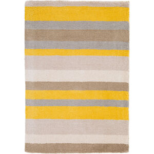 Madison Square 63 X 39 inch Yellow and Neutral Area Rug, Wool