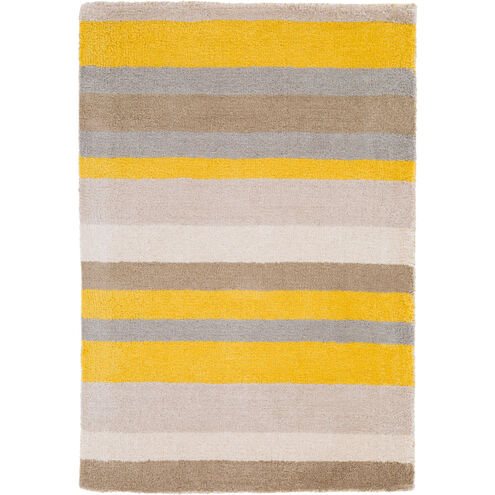 Madison Square 63 X 39 inch Yellow and Neutral Area Rug, Wool