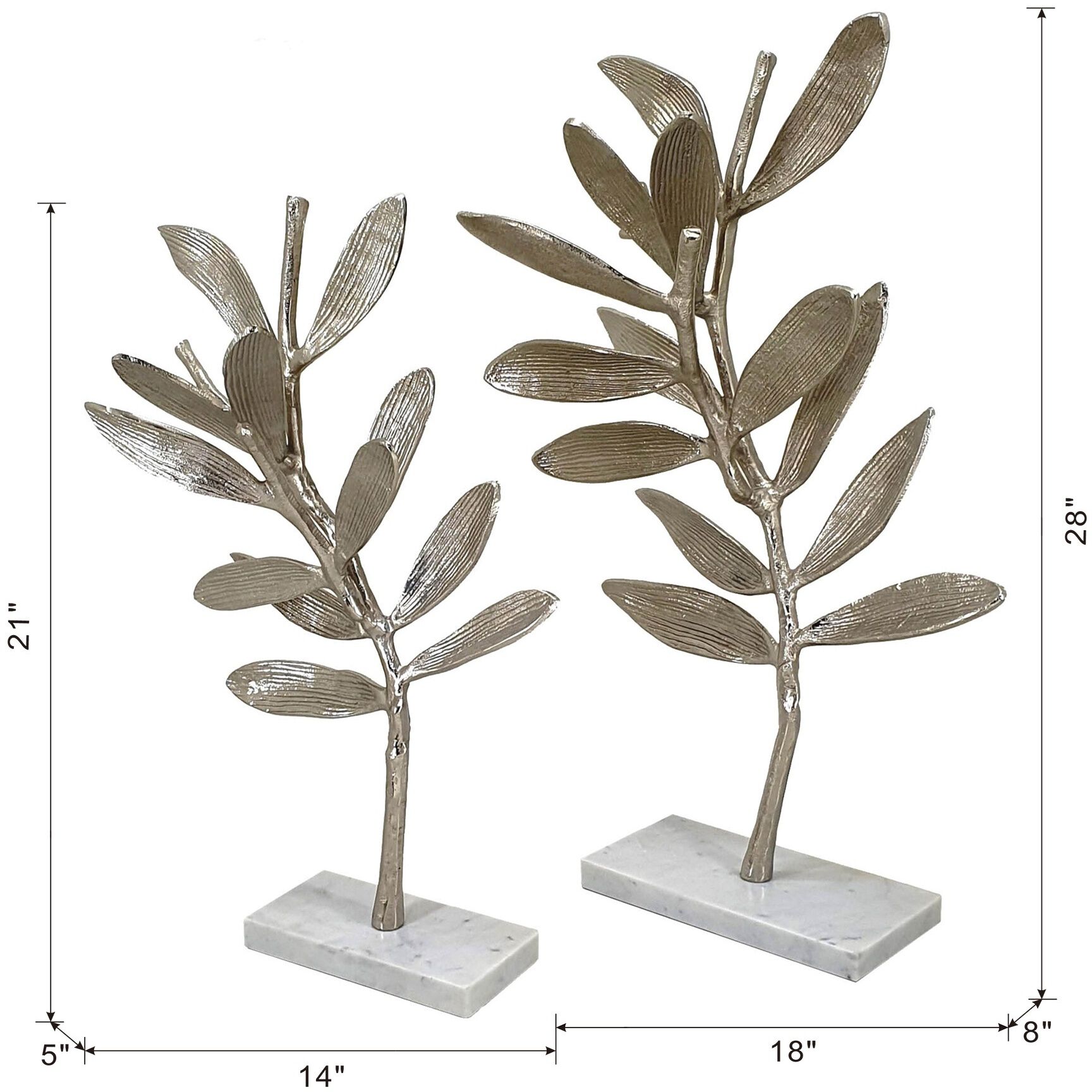 Intrinsic Silver/White Statuaries