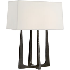 Ian K. Fowler Scala 17.75 inch 40.00 watt Aged Iron Bedside Lamp Portable Light in Linen