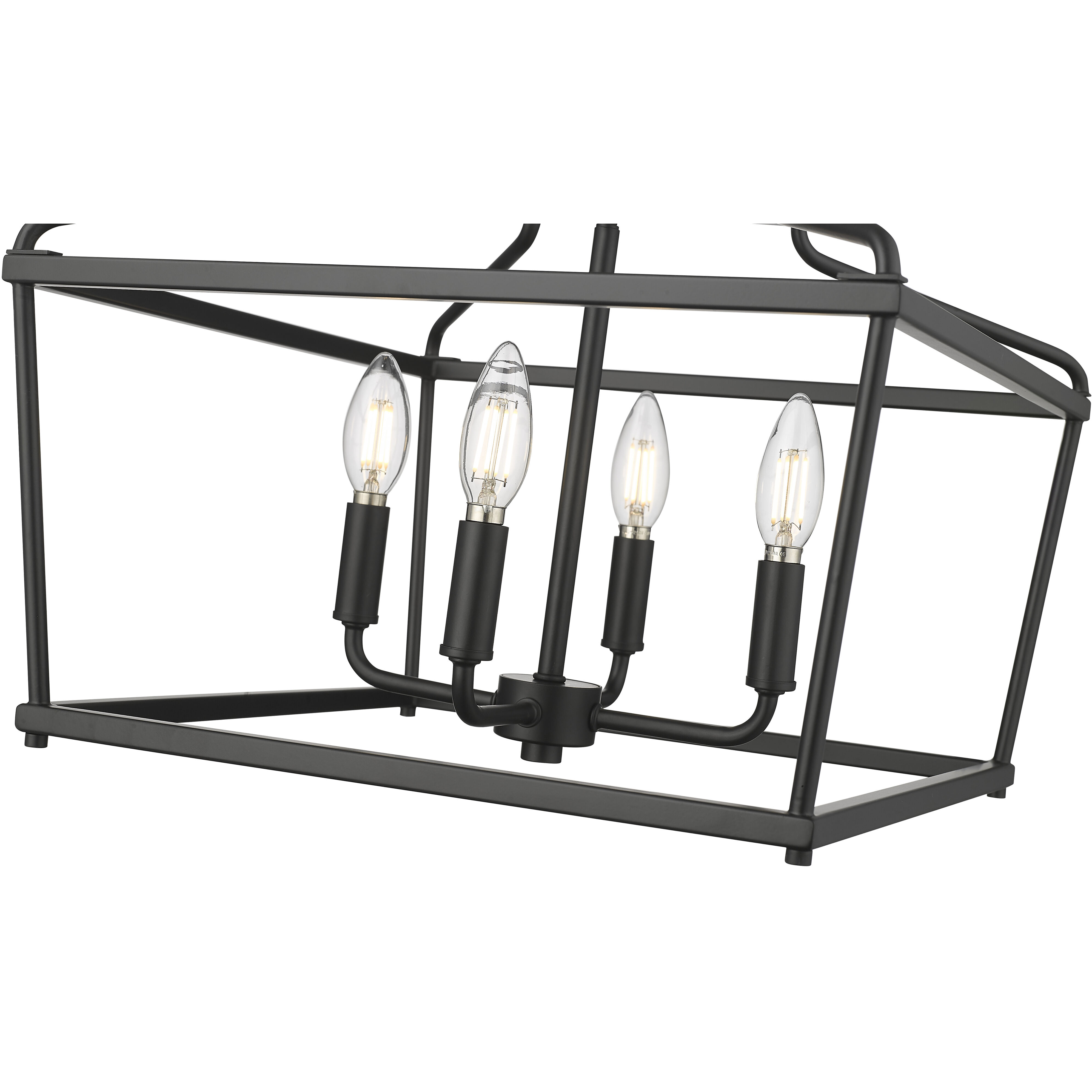 Nellita 4 Light 16 inch Matte Black Pendant Ceiling Light