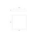 Pi 1 Light 24 inch Satin White Surface Mount Ceiling Light in 3500K
