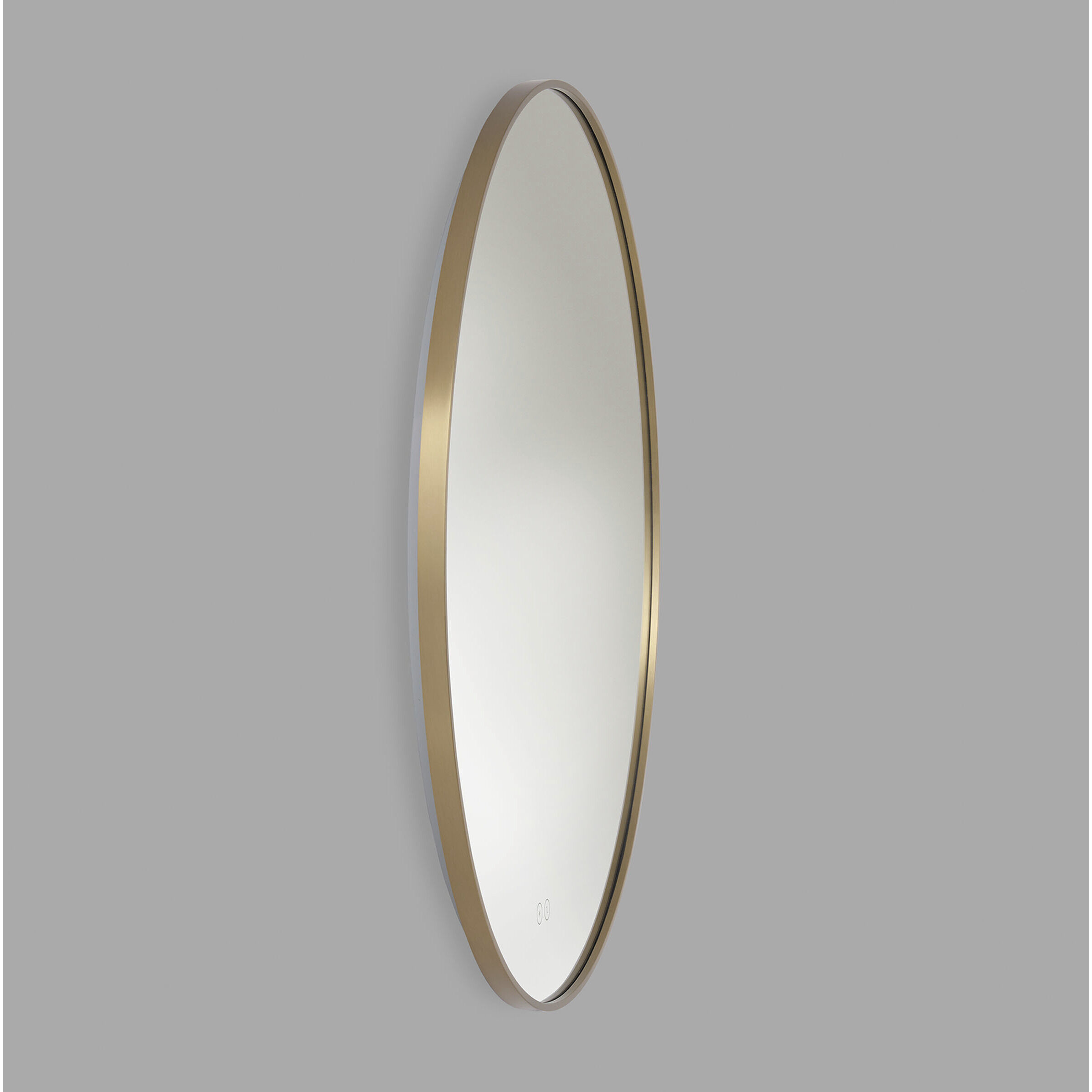 Cadre 30 X 30 inch Satin Brass Backlit Wall Mirror
