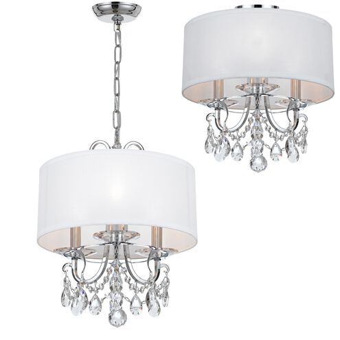 Othello 3 Light 14 inch Polished Chrome Chandelier Ceiling Light in Clear Spectra