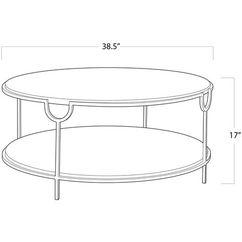 Vogue 38.5 X 38.5 inch Ivory Coffee Table, Cocktail Table