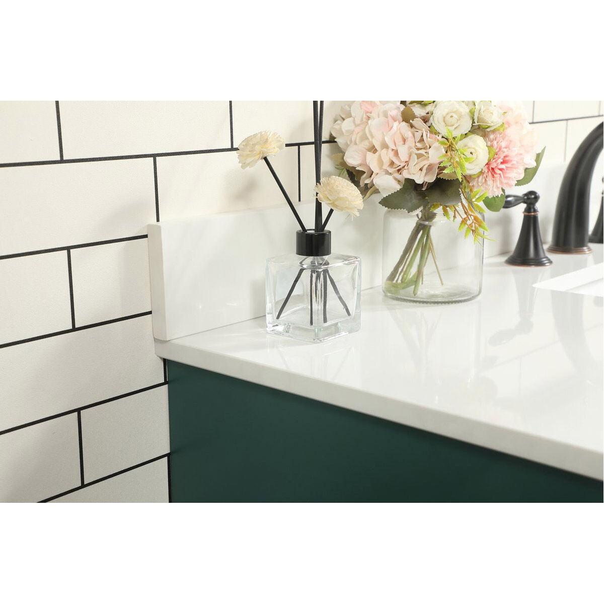 Eugene 48 X 22 X 33.5 inch Green Vanity Sink Set in Included