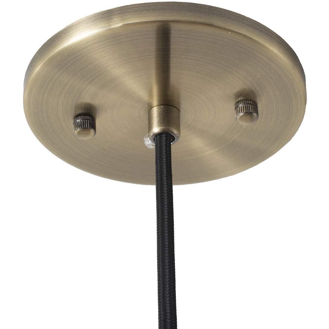 Tambo LED 10 inch Dark Walnut and Weathered Brass Pendant Ceiling Light