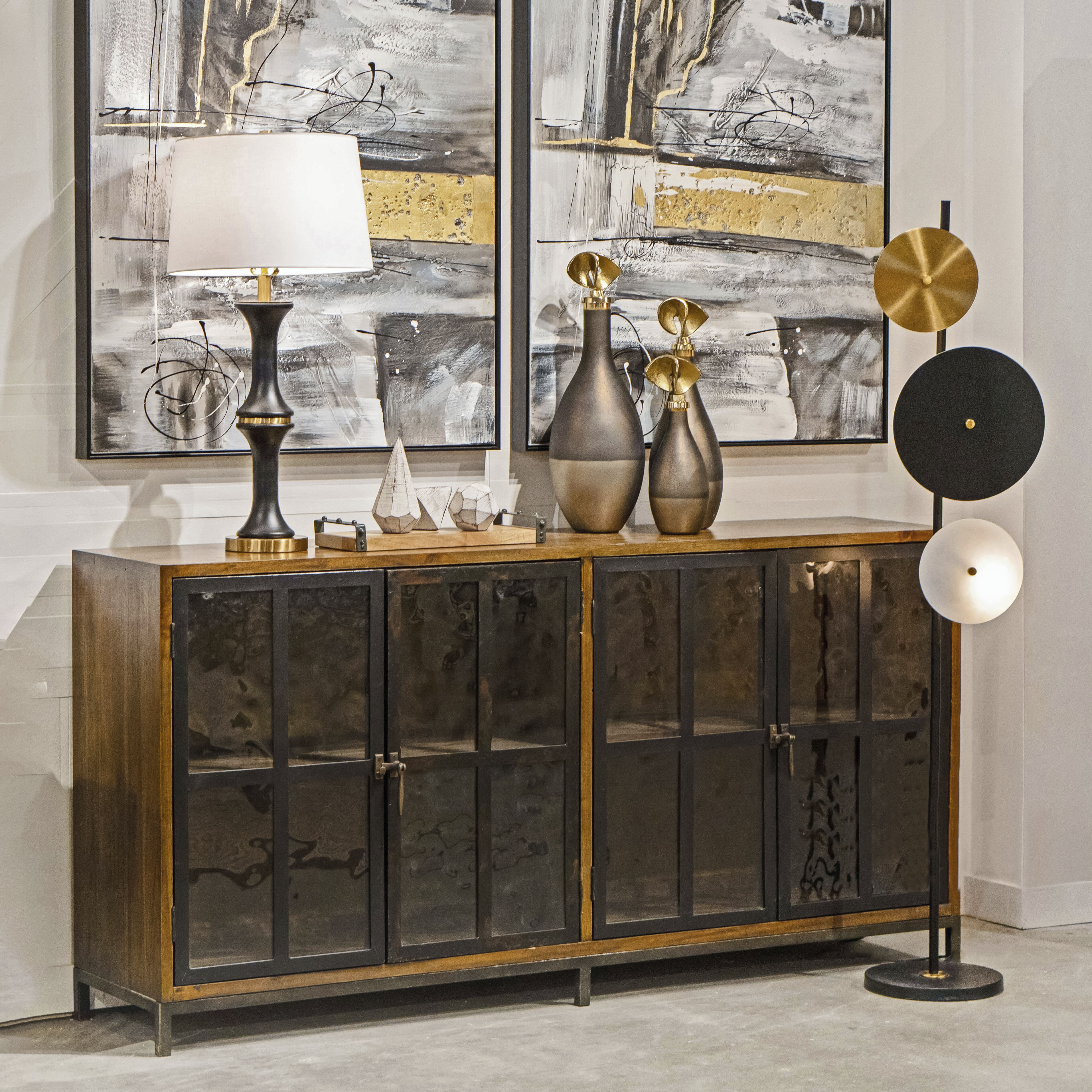 Copas Whitewash Decorative Object, Set of 3