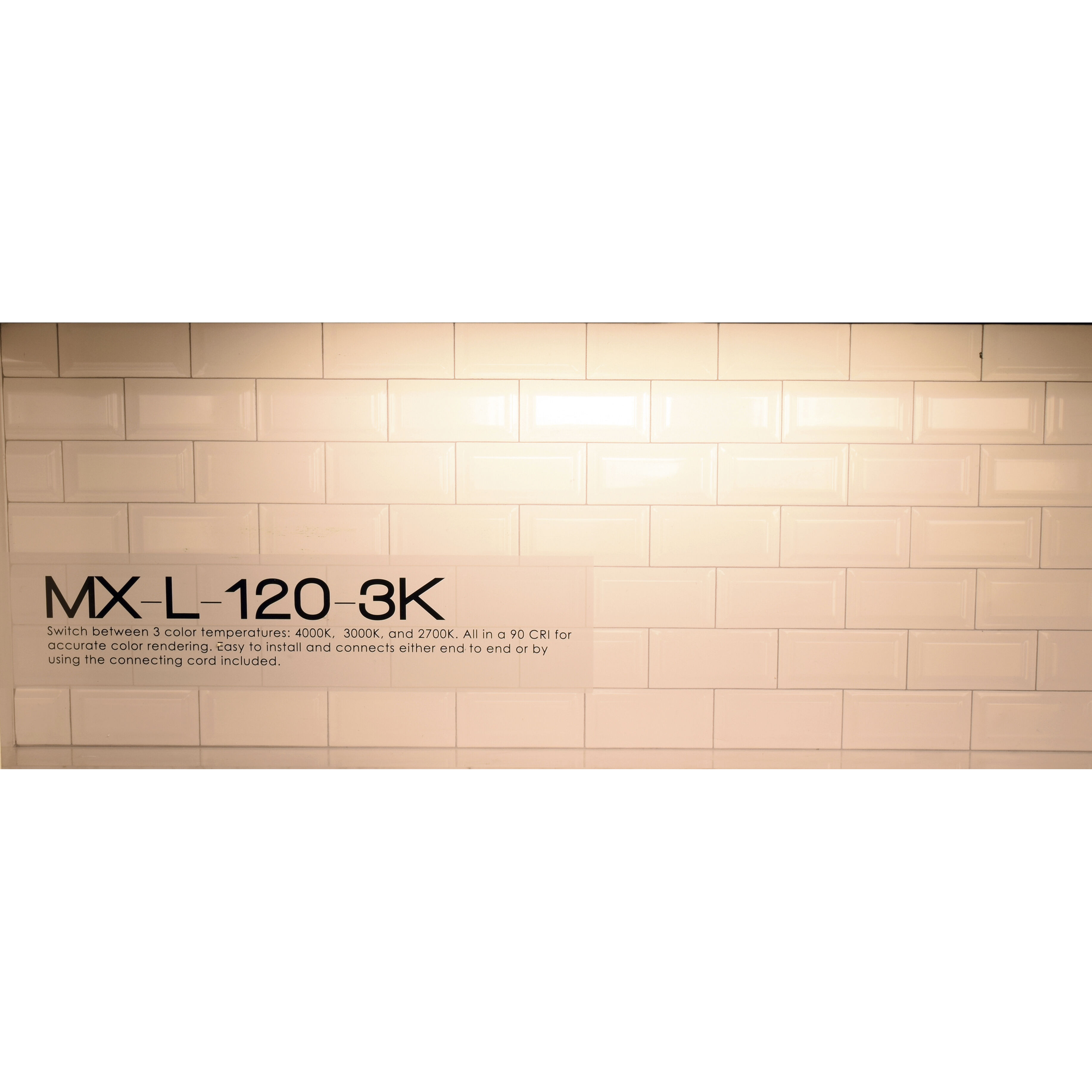 CounterMax MX-L-120-3K Basic 120 LED 18 inch White Under Cabinet