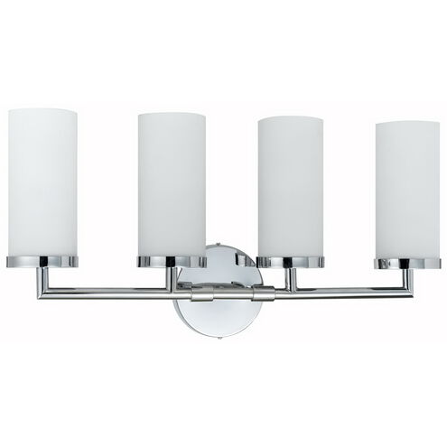 Signature 4 Light 24 inch Chrome Vanity Light Wall Light