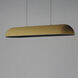 Wimbledon Linear Pendant Ceiling Light in Olive