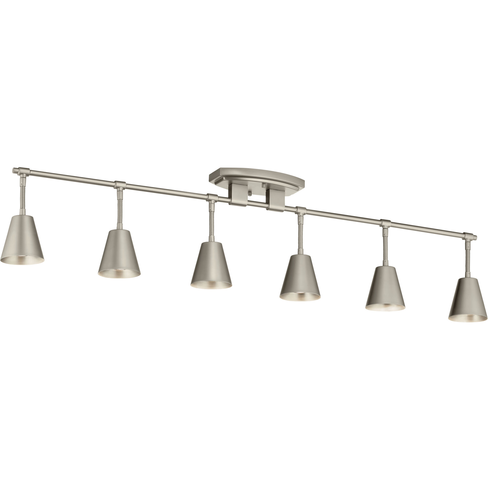 Sylvia 6 Light 120 Satin Nickel Rail Light Ceiling Light