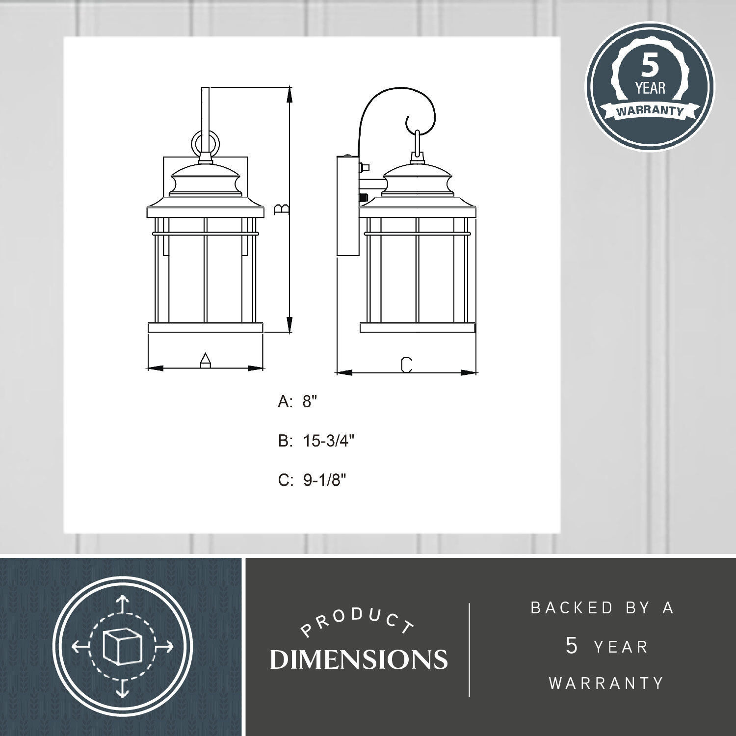 Melbourne LED 15.75 inch Oil Rubbed Bronze Outdoor Wall