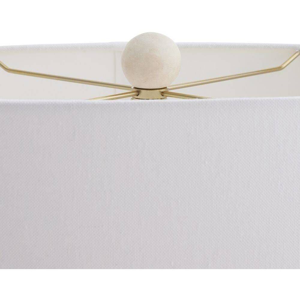 Felicity 28 inch 60.00 watt Egg Shell and Antique Brass Lamp Portable Light