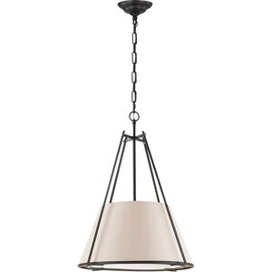 Ian K. Fowler Aspen 1 Light 21 inch Blackened Rust Hanging Shade Ceiling Light in Natural Paper, Large