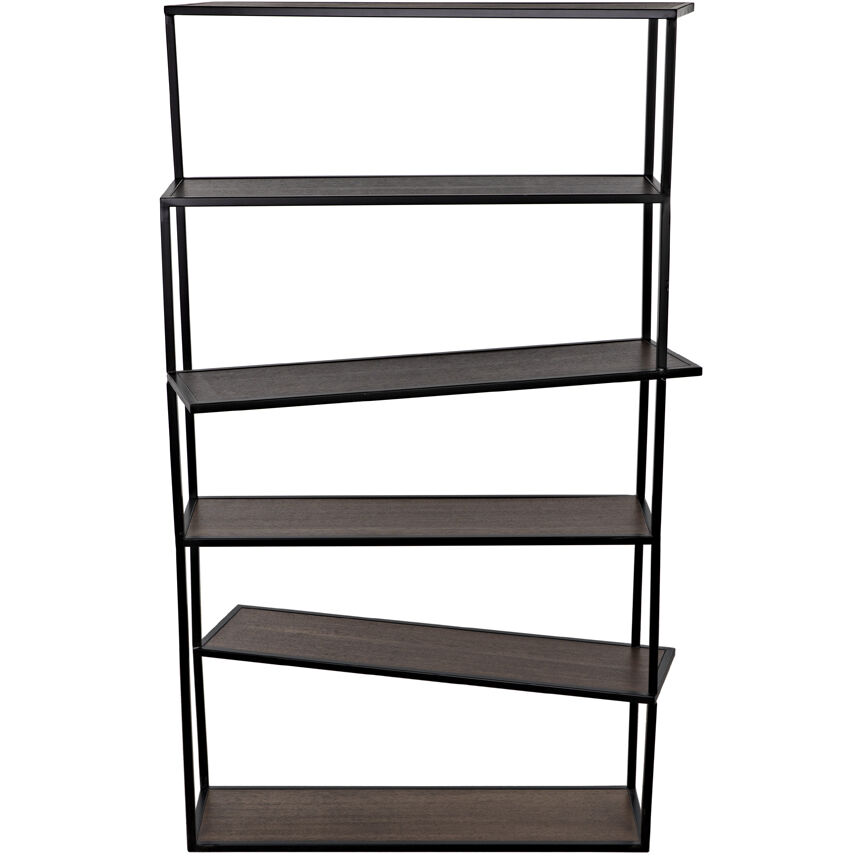 Verso Matte Black Bookcase