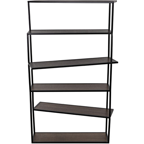 Verso Matte Black Bookcase