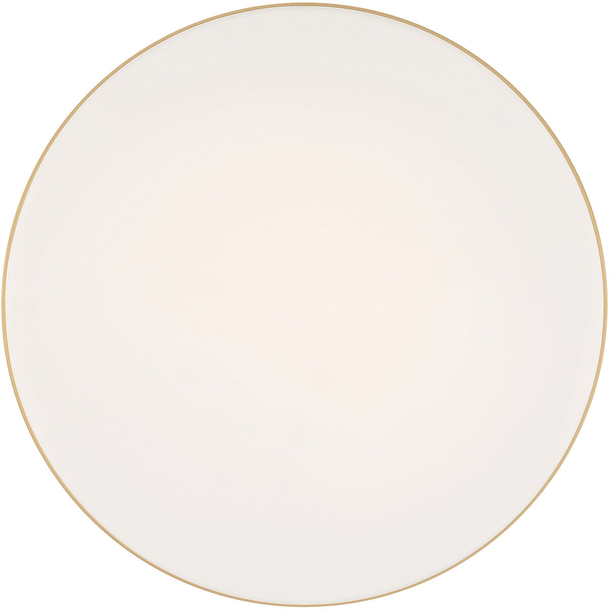 Roma LED 11 inch Antique Brushed Brass Flush Mount Ceiling Light