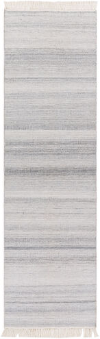 Lily 96 X 30 inch Light Grey Rug, Runner