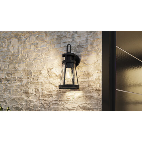 Barber 1 Light 17 inch Matte Black Outdoor Wall Lantern