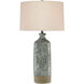 Stargazer 33.5 inch 150 watt Celadon Crackle/Gray Table Lamp Portable Light