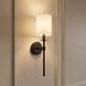 Traditional 1 Light 5 inch Matte Black Wall Sconce Wall Light