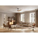 Haiku L 52 inch Black with Caramel Bamboo Blades Indoor Ceiling Fan, Universal Mount