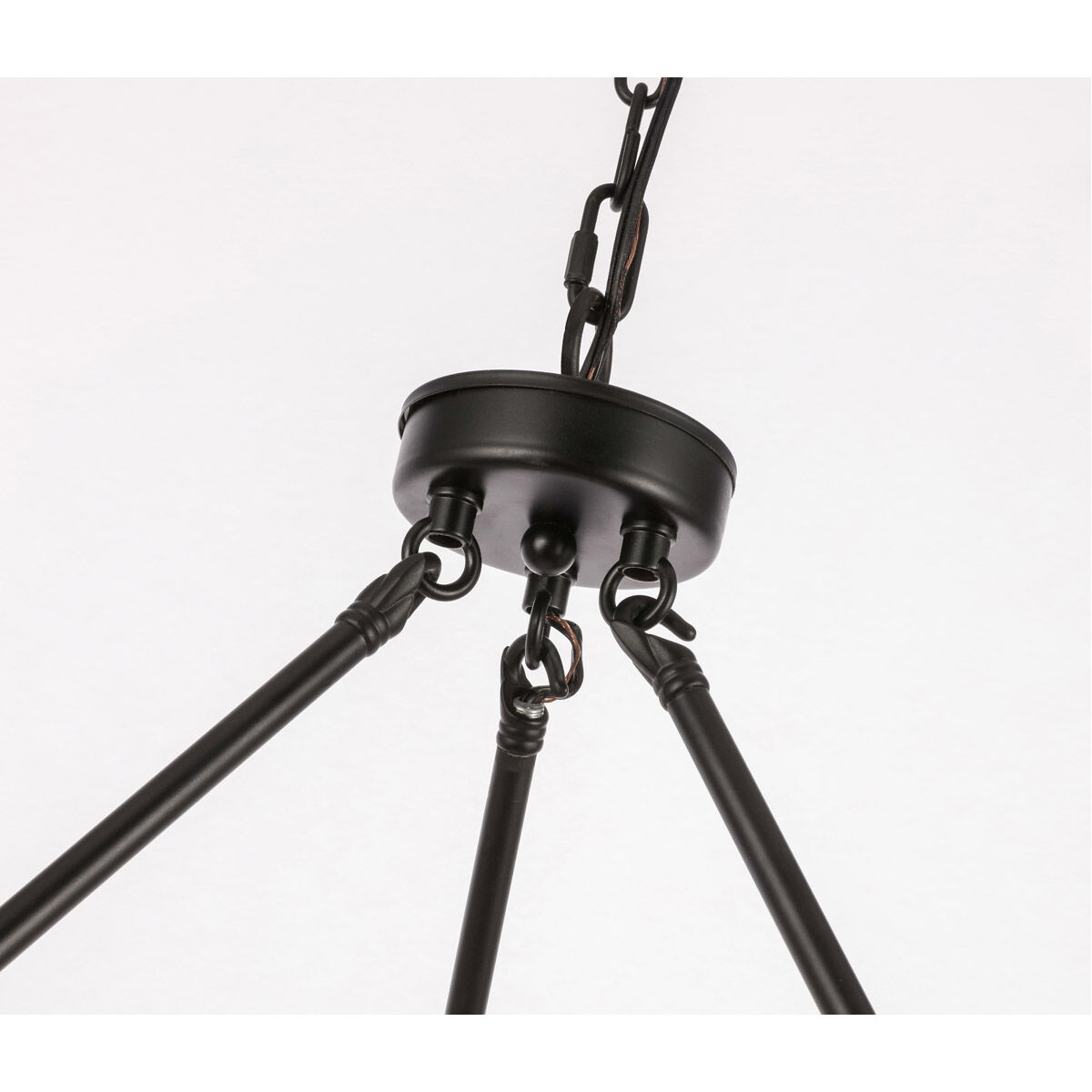 Maine 6 Light 36 inch Black Chandelier Ceiling Light