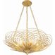 Doral 6 Light 24 inch Renaissance Gold Chandelier Ceiling Light