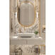 Aydin LED 18.7 inch Aged Gold Brass Pendant Ceiling Light