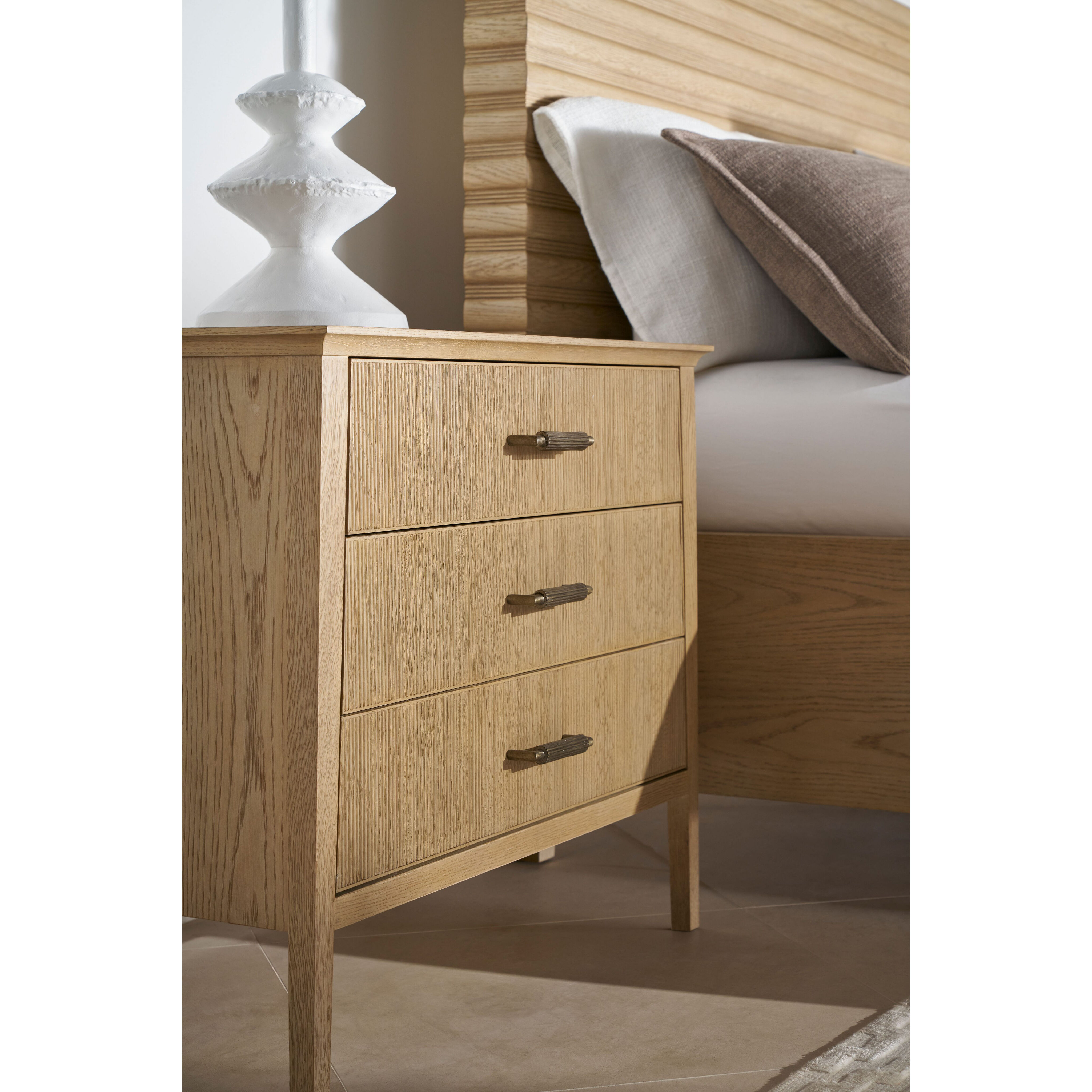 Balboa Coastal Grey Chest of Drawers, Wooden, 3-Drawer