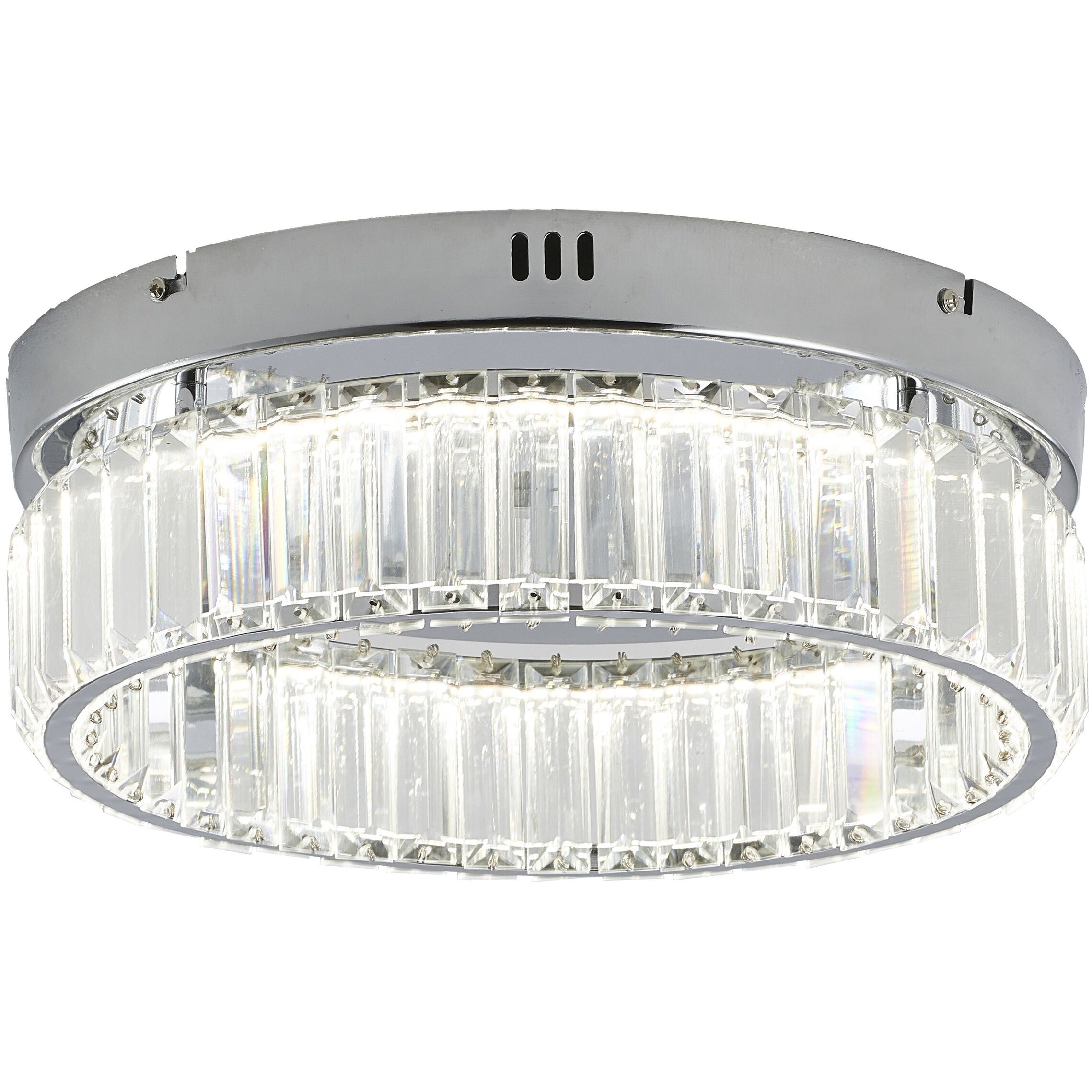 Canada LED 13.75 inch Chrome Flush Mount Ceiling Light