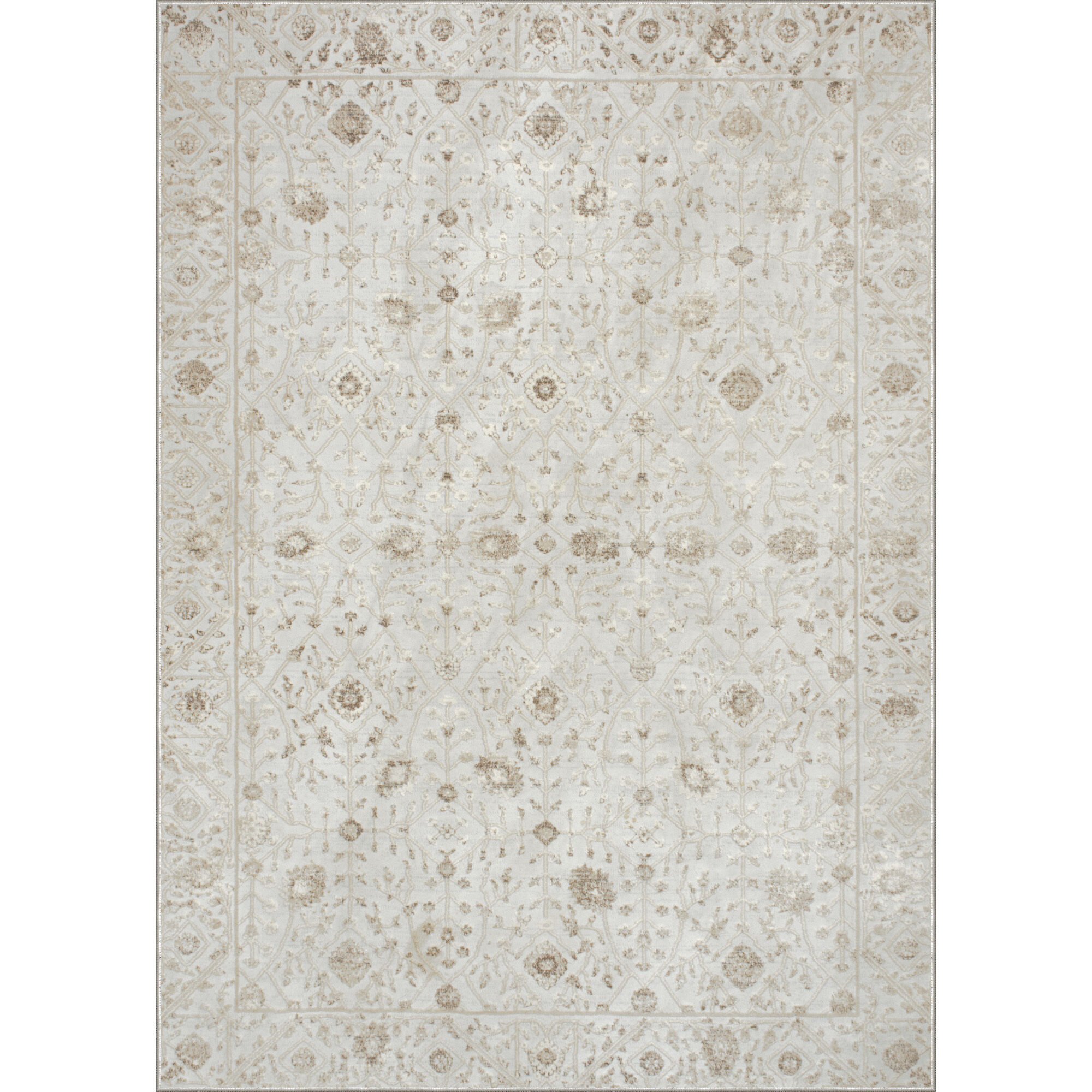 Ariella 120 X 120 inch Cream and Brown Indoor Rug, Small