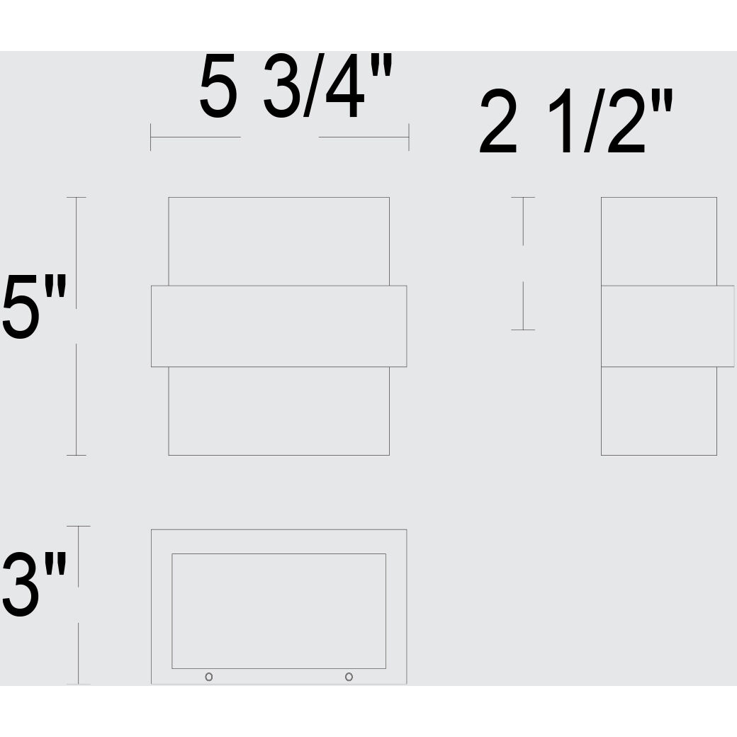 Summit LED 5 inch Sand Black Outdoor Wall Sconce