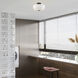 Fontana 3 Light 15 inch Bronze Semi-Flush Ceiling Light