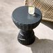 Kobra 15 inch Black Volcanic Ash Outdoor Accent Table